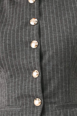 MODERN PINSTRIPE WOVEN VEST