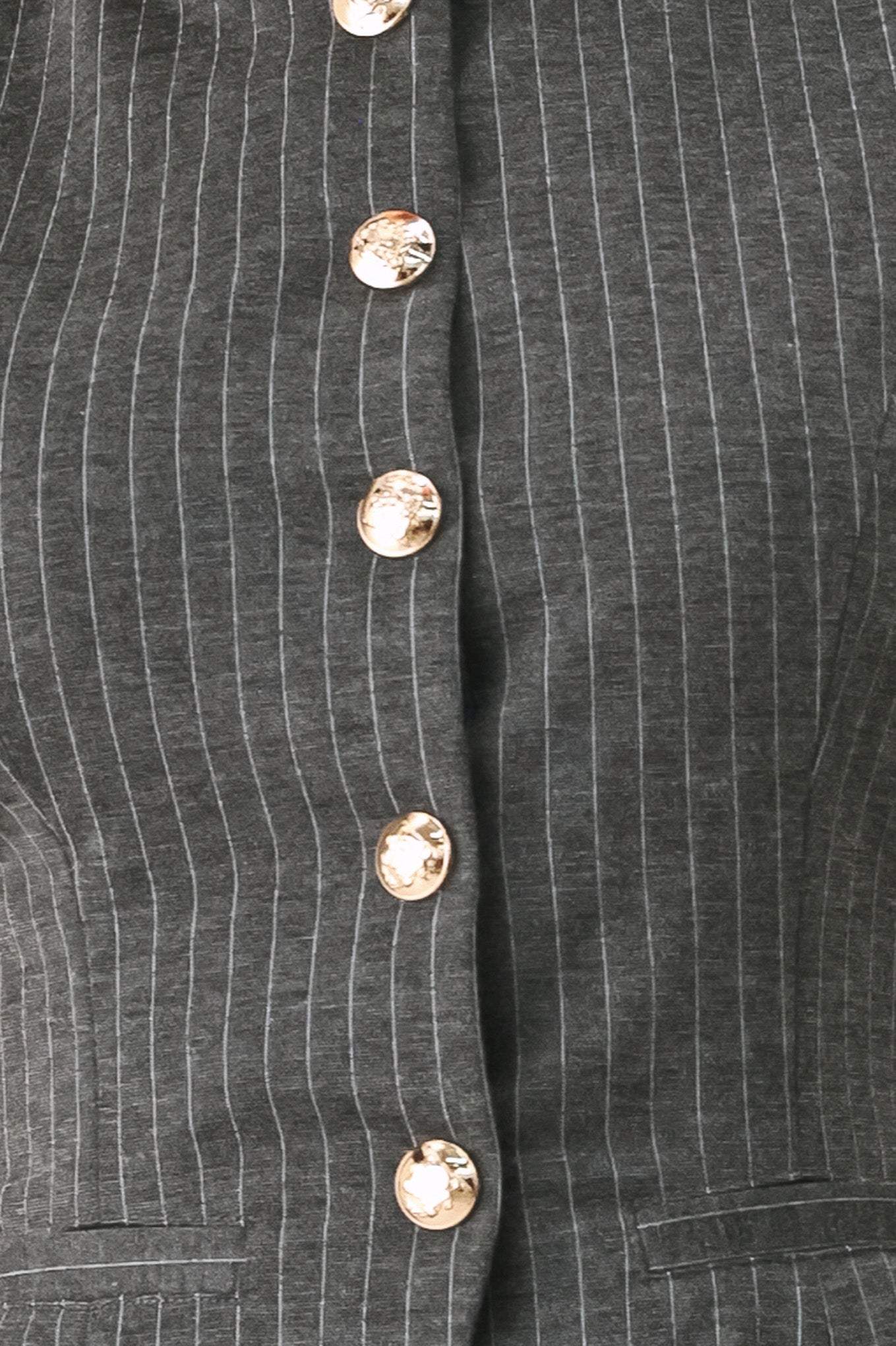 MODERN PINSTRIPE WOVEN VEST