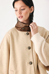 CITY IN MOTION BUCKLED CAPELET JACKET - Flying Tomato - Flyclothing LLC