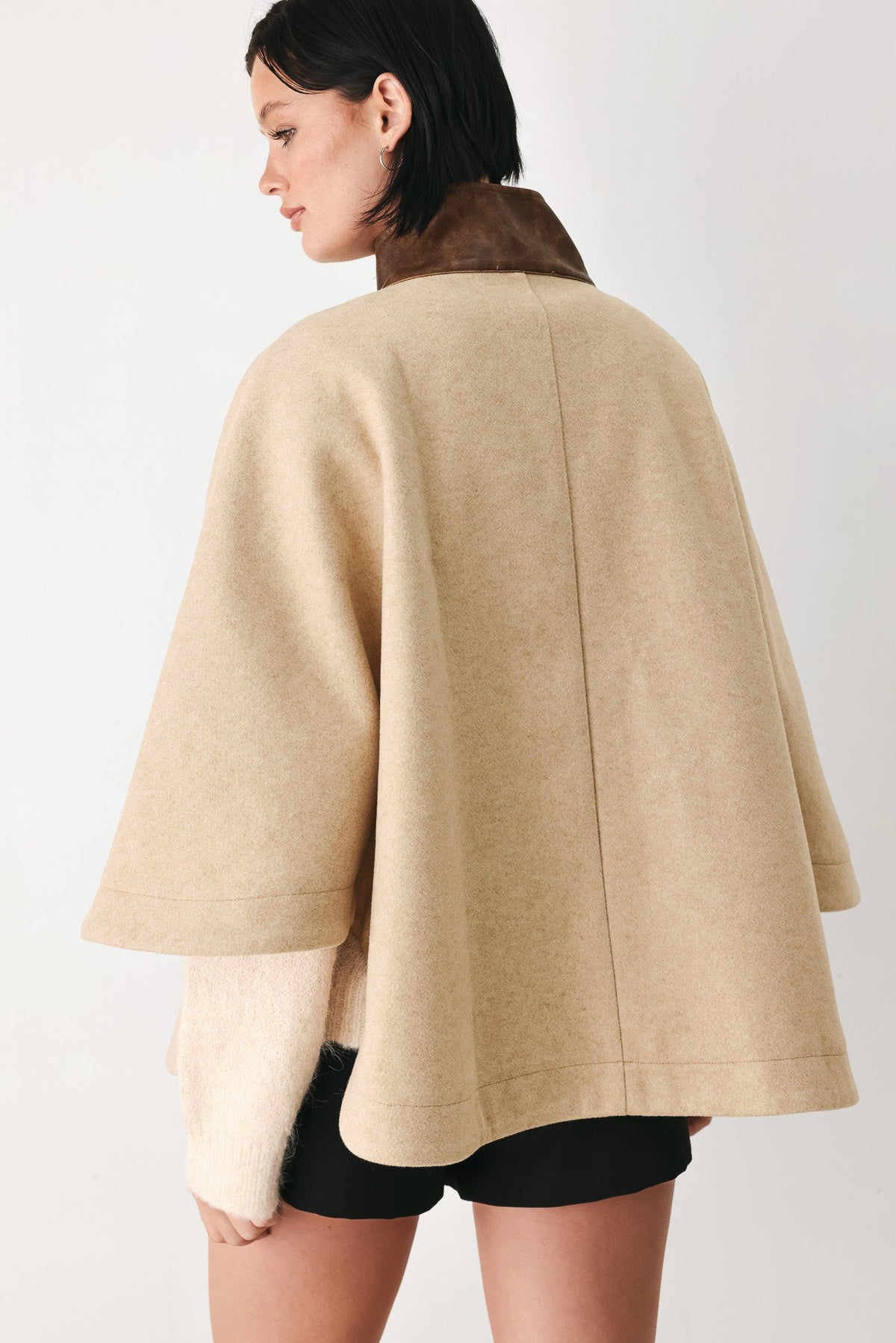 CITY IN MOTION BUCKLED CAPELET JACKET - Flying Tomato - Flyclothing LLC