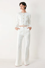 FIFTH STREET WOVEN CROP JACKET - Flying Tomato - Flyclothing LLC