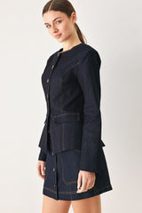 CITY MUSE MODERN DENIM JACKET - Flying Tomato - Flyclothing LLC