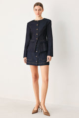 CITY MUSE MODERN DENIM JACKET - Flying Tomato - Flyclothing LLC