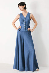 CASUAL ROMANCE WOVEN VEST - Flying Tomato - Flyclothing LLC