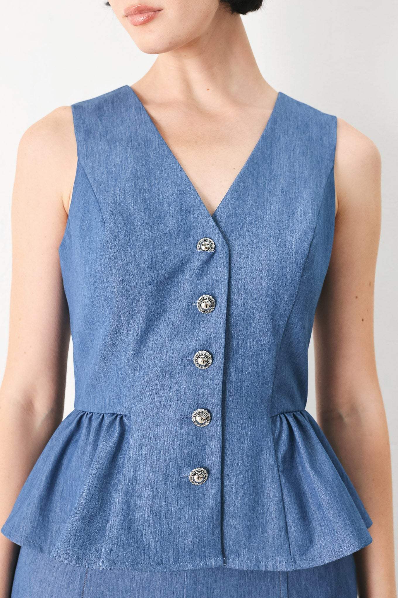 CASUAL ROMANCE WOVEN VEST - Flying Tomato - Flyclothing LLC