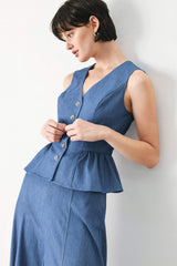 CASUAL ROMANCE WOVEN VEST - Flying Tomato - Flyclothing LLC