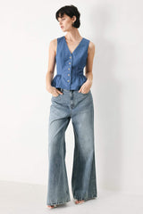 CASUAL ROMANCE WOVEN VEST - Flying Tomato - Flyclothing LLC