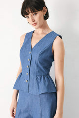 CASUAL ROMANCE WOVEN VEST - Flying Tomato - Flyclothing LLC