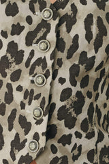 LEOPARD LUXE WOVEN VEST