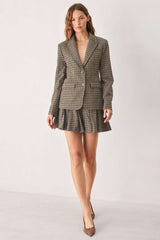 TWEED ACADEMY WOVEN BLAZER - Flying Tomato - Flyclothing LLC