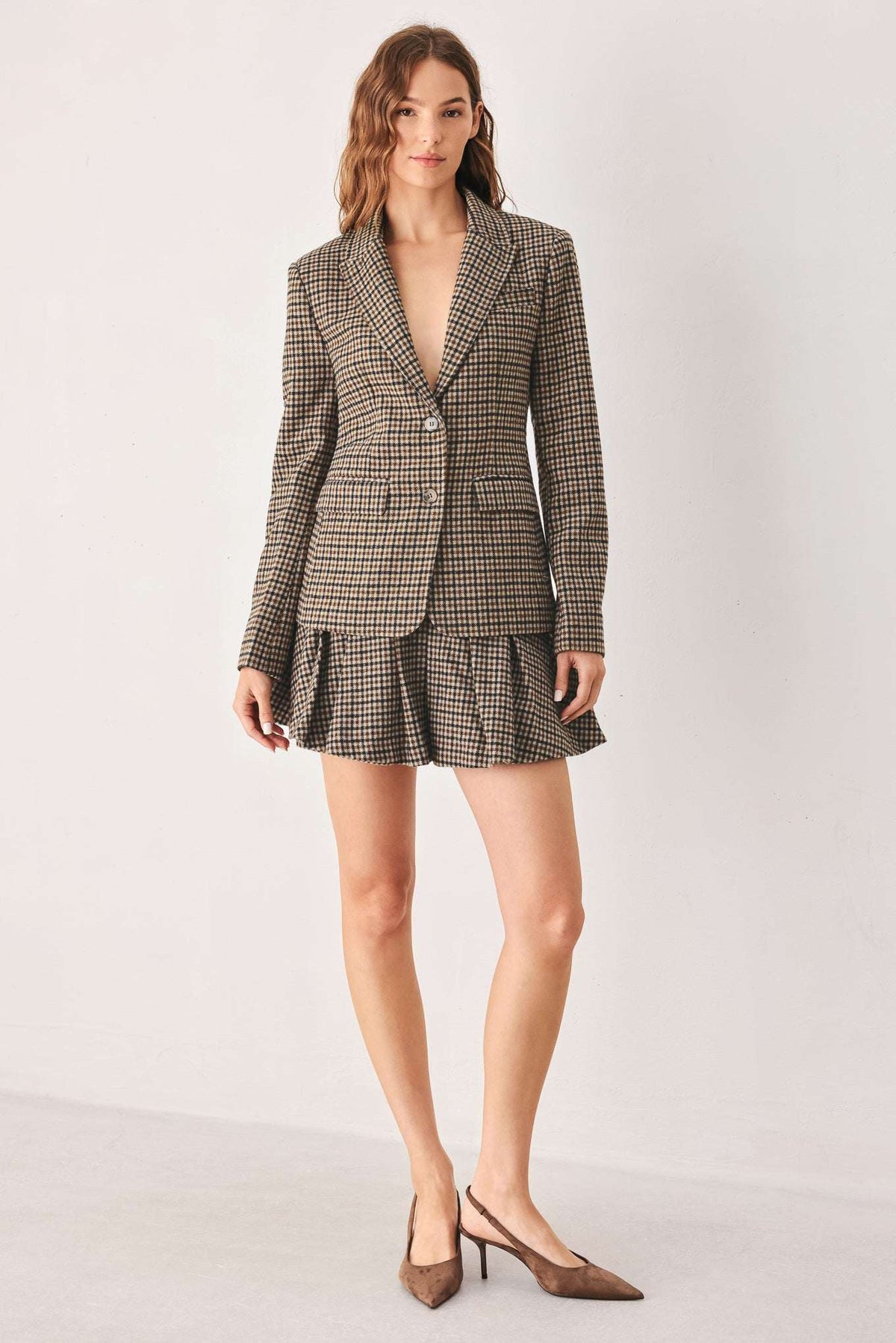 TWEED ACADEMY WOVEN BLAZER - Flying Tomato - Flyclothing LLC