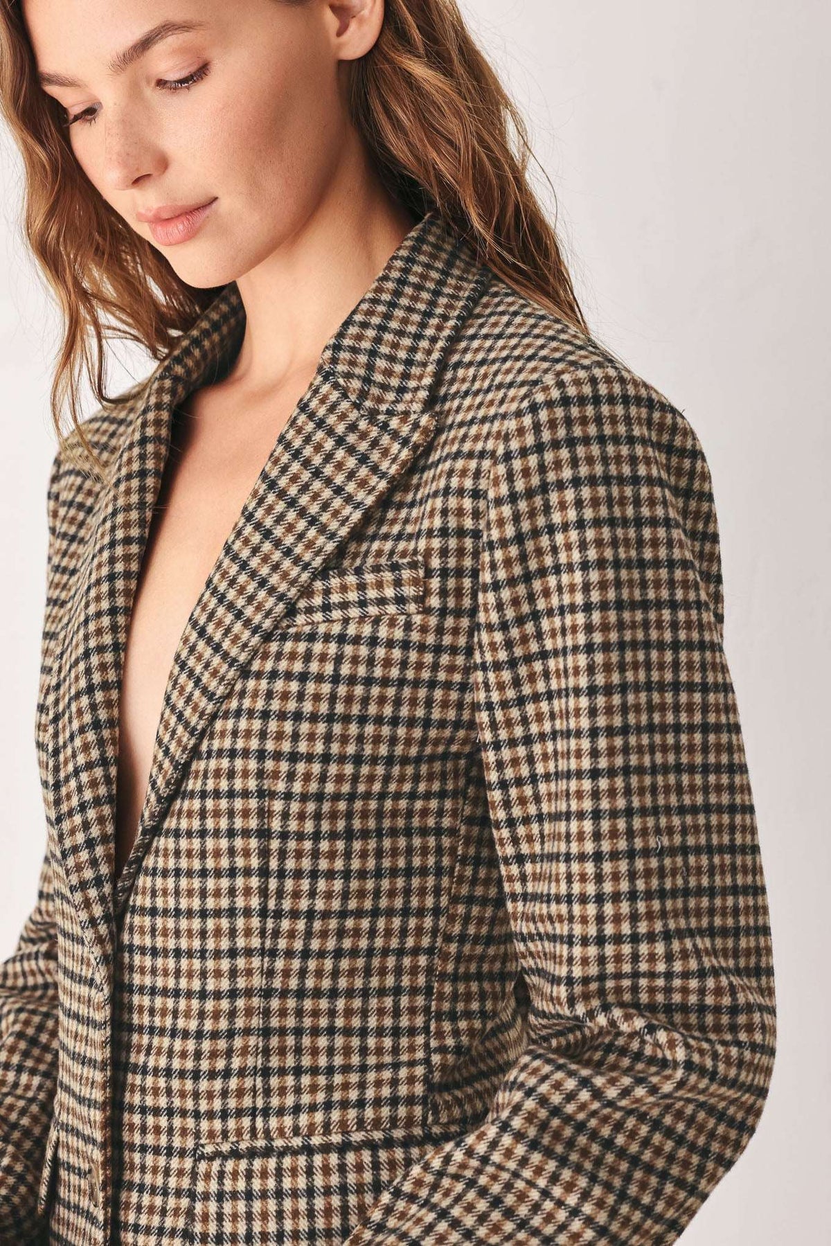 TWEED ACADEMY WOVEN BLAZER - Flying Tomato - Flyclothing LLC