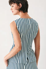 PORTSIDE STRIPE WOVEN VEST