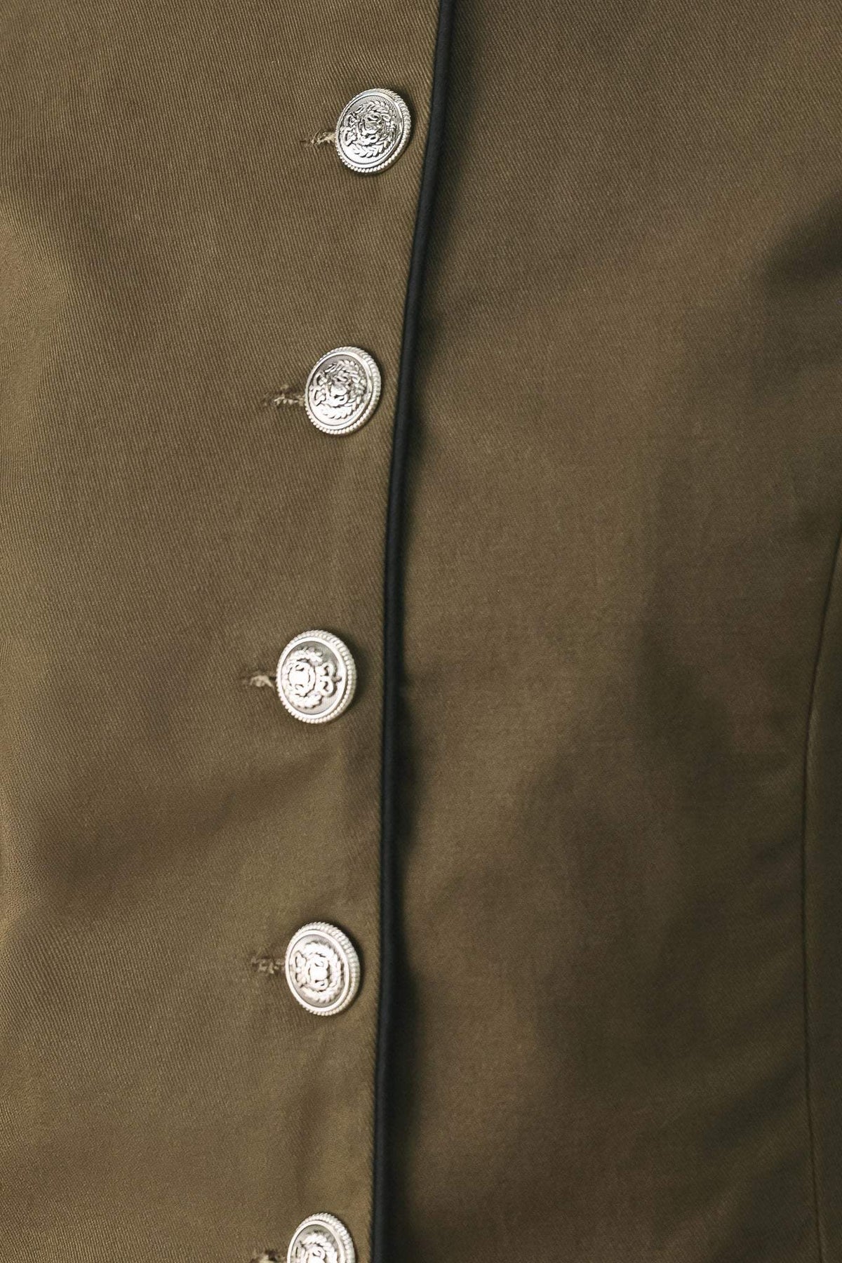 OLIVE CADET WOVEN CROP JACKET - Flying Tomato - Flyclothing LLC