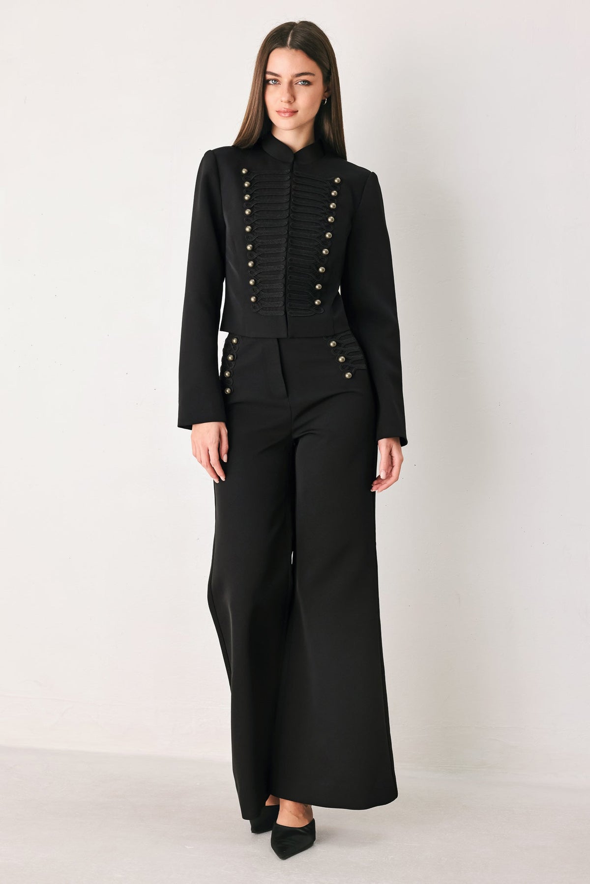 COMMAND NOIR BLACK MILITARY JACKET - Flying Tomato - Flyclothing LLC