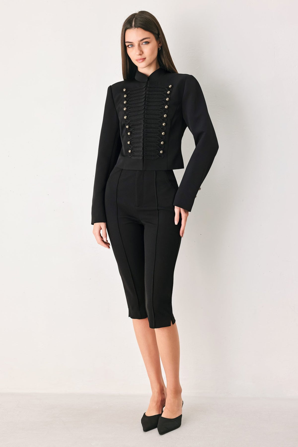 COMMAND NOIR BLACK MILITARY JACKET - Flying Tomato - Flyclothing LLC