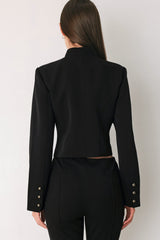 COMMAND NOIR BLACK MILITARY JACKET - Flying Tomato - Flyclothing LLC