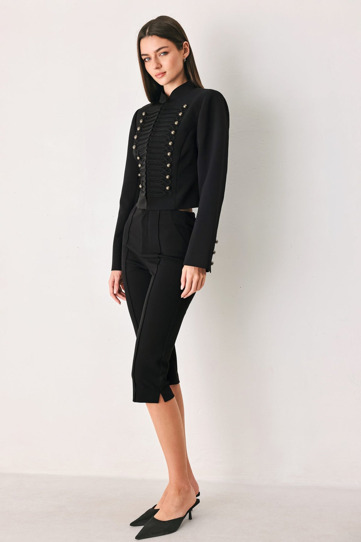 COMMAND NOIR BLACK MILITARY JACKET - Flying Tomato - Flyclothing LLC