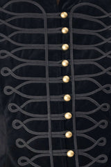 VELVET COMMAND BLACK MILITARY VEST - Flying Tomato - Flyclothing LLC