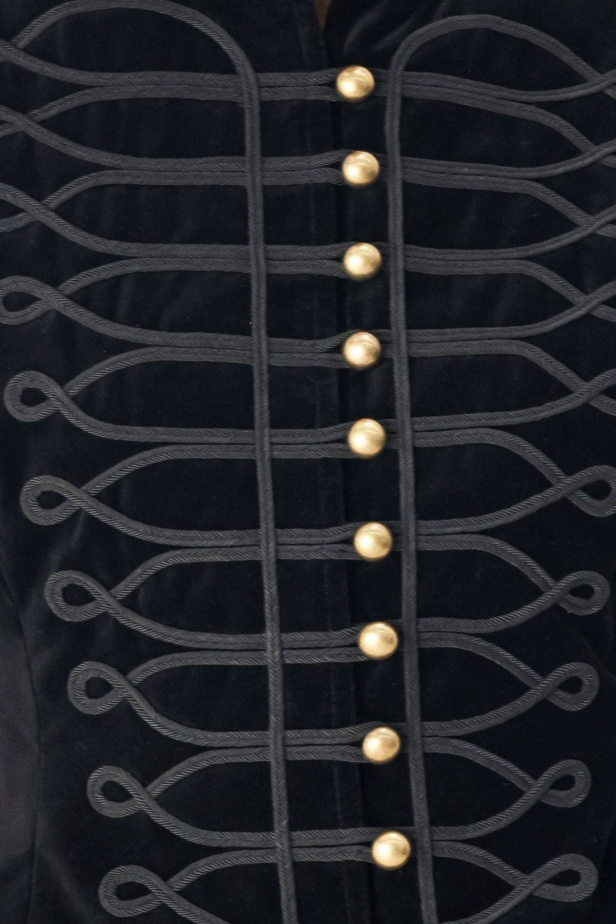 VELVET COMMAND BLACK MILITARY VEST - Flying Tomato - Flyclothing LLC
