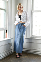 A LEAP OF FAITH MIDI DENIM SKIRT - Flying Tomato - Flyclothing LLC