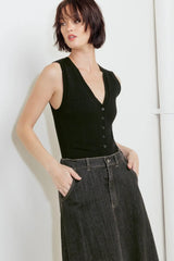 TRADING SECRETS DENIM SKIRT - Flying Tomato - Flyclothing LLC
