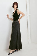 TRADING SECRETS DENIM SKIRT - Flying Tomato - Flyclothing LLC