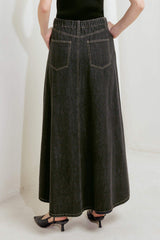 TRADING SECRETS DENIM SKIRT - Flying Tomato - Flyclothing LLC
