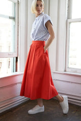 LOVE OF MINE WOVEN MIDI SKIRT - Flying Tomato - Flyclothing LLC
