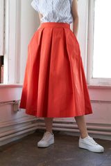 LOVE OF MINE WOVEN MIDI SKIRT - Flying Tomato - Flyclothing LLC