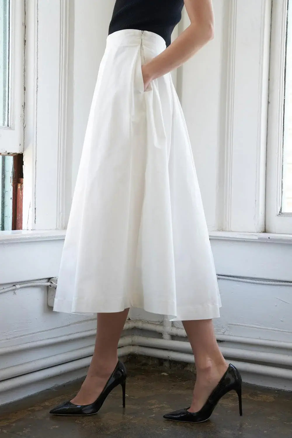 LOVE OF MINE WOVEN MIDI SKIRT - Flying Tomato - Flyclothing LLC