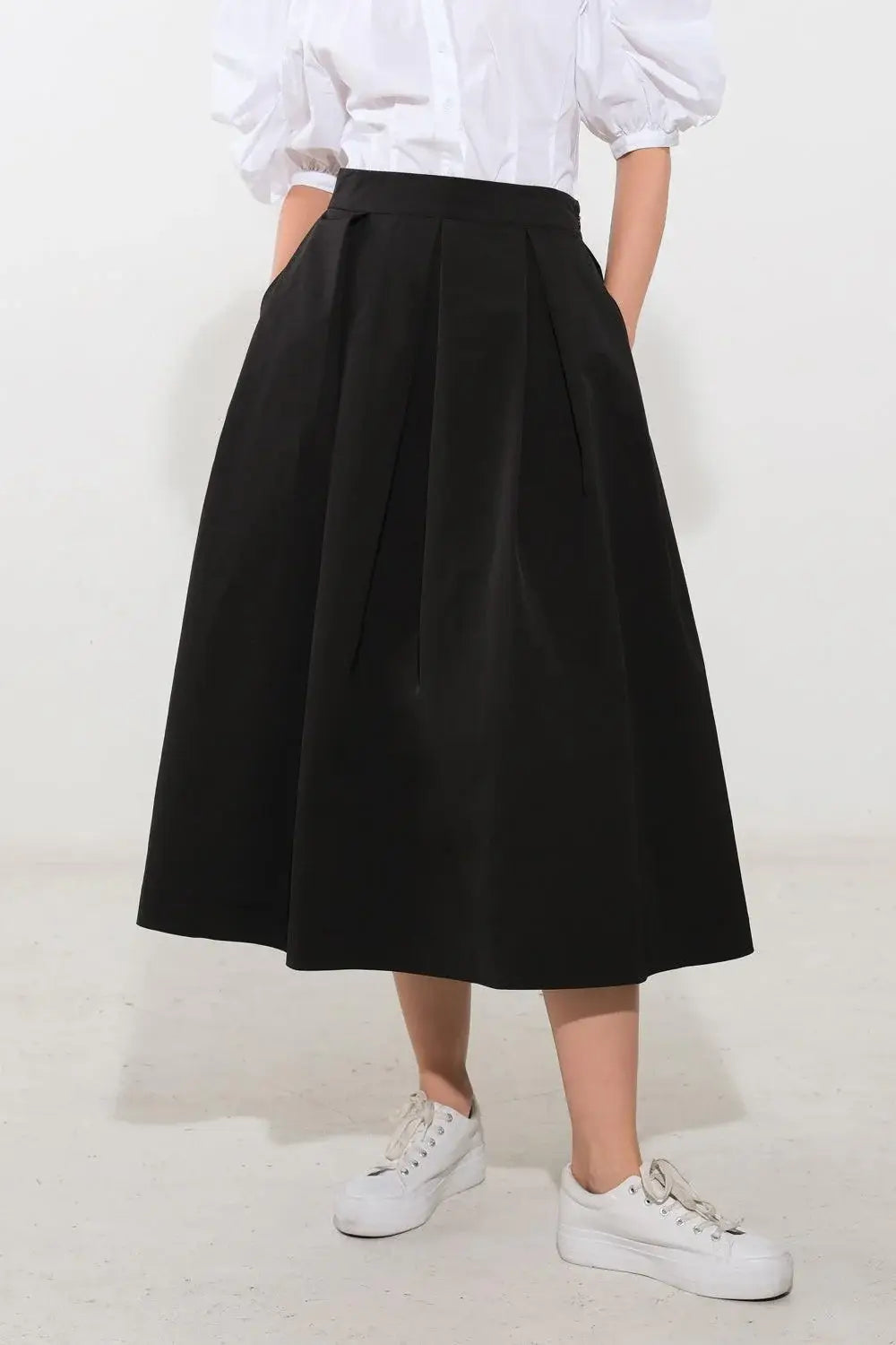 LOVE OF MINE WOVEN MIDI SKIRT - Flying Tomato - Flyclothing LLC