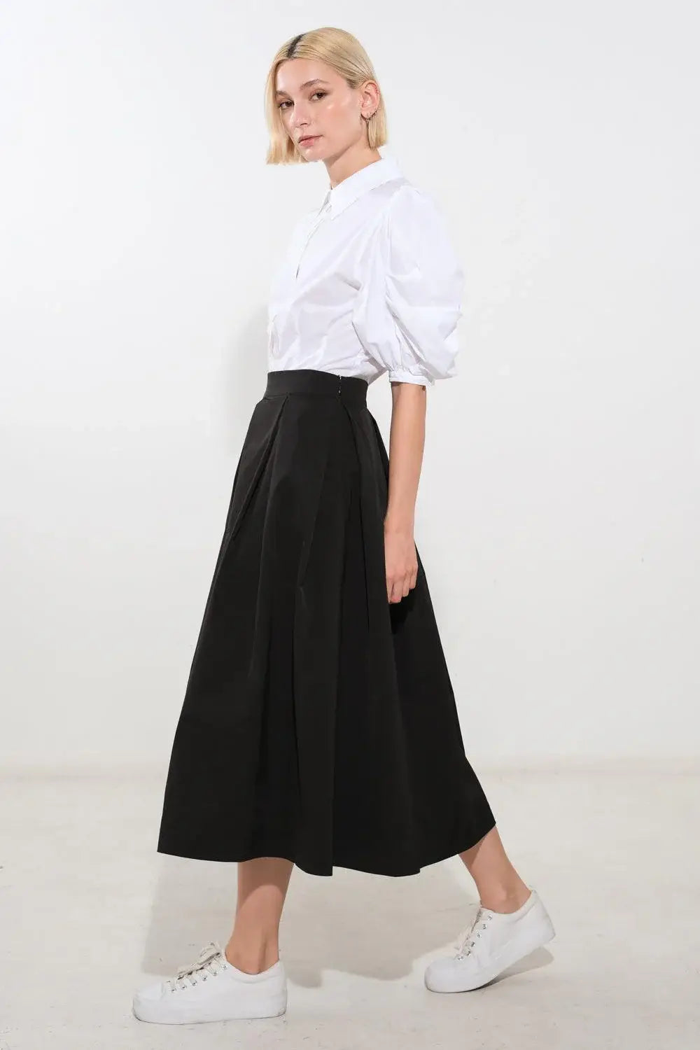LOVE OF MINE WOVEN MIDI SKIRT - Flying Tomato - Flyclothing LLC