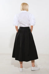 LOVE OF MINE WOVEN MIDI SKIRT - Flying Tomato - Flyclothing LLC