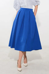 LOVE OF MINE WOVEN MIDI SKIRT - Flying Tomato - Flyclothing LLC