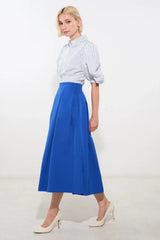 LOVE OF MINE WOVEN MIDI SKIRT - Flying Tomato - Flyclothing LLC