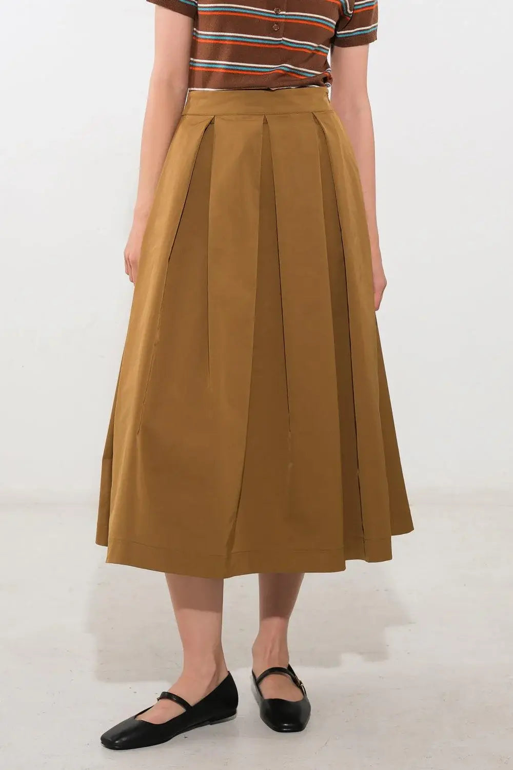 LOVE OF MINE WOVEN MIDI SKIRT - Flying Tomato - Flyclothing LLC