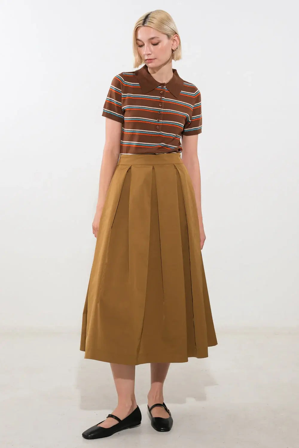 LOVE OF MINE WOVEN MIDI SKIRT - Flying Tomato - Flyclothing LLC
