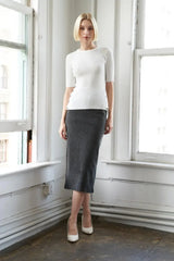 SUNKISSED BY SUNSET DENIM MIDI SKIRT - Flying Tomato - Flyclothing LLC