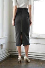 SUNKISSED BY SUNSET DENIM MIDI SKIRT - Flying Tomato - Flyclothing LLC