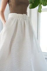 TALK TO THE SAND WOVEN MIDI SKIRT - Flying Tomato - Flyclothing LLC