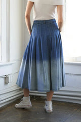 STATE OF MIND DENIM MIDI SKIRT - Flying Tomato - Flyclothing LLC