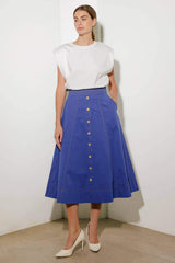 ENCHANTED ELEGANCE MIDI SKIRT - Flying Tomato - Flyclothing LLC