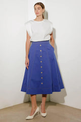 ENCHANTED ELEGANCE MIDI SKIRT - Flying Tomato - Flyclothing LLC