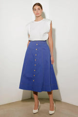 ENCHANTED ELEGANCE MIDI SKIRT - Flying Tomato - Flyclothing LLC