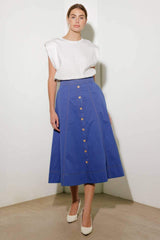 ENCHANTED ELEGANCE MIDI SKIRT - Flying Tomato - Flyclothing LLC