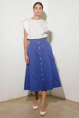 ENCHANTED ELEGANCE MIDI SKIRT - Flying Tomato - Flyclothing LLC