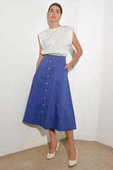 ENCHANTED ELEGANCE MIDI SKIRT - Flying Tomato - Flyclothing LLC