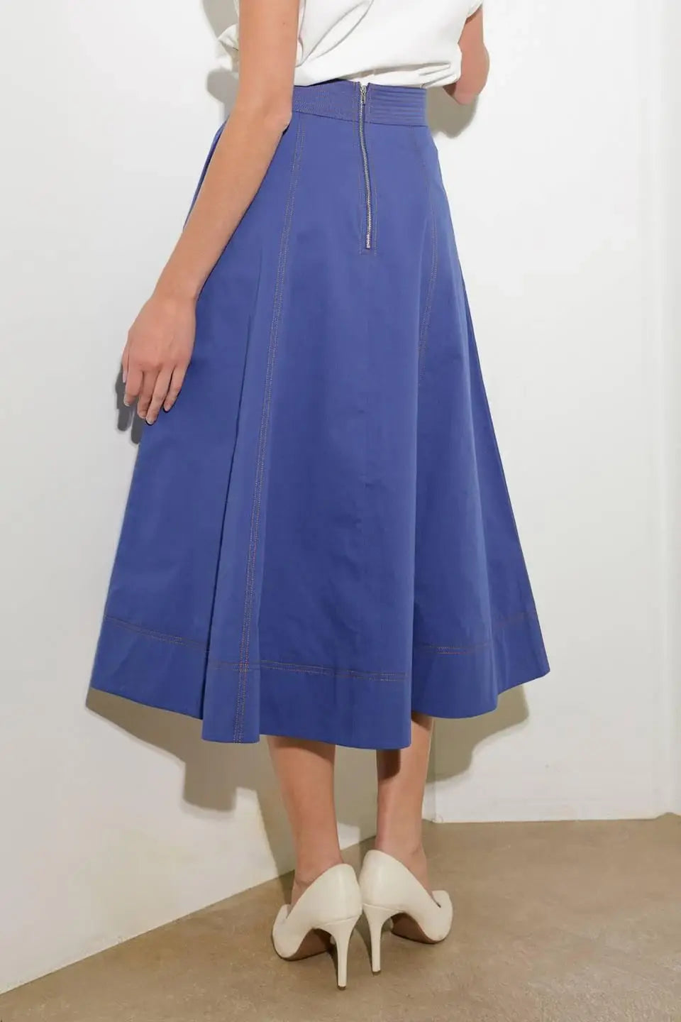 ENCHANTED ELEGANCE MIDI SKIRT - Flying Tomato - Flyclothing LLC