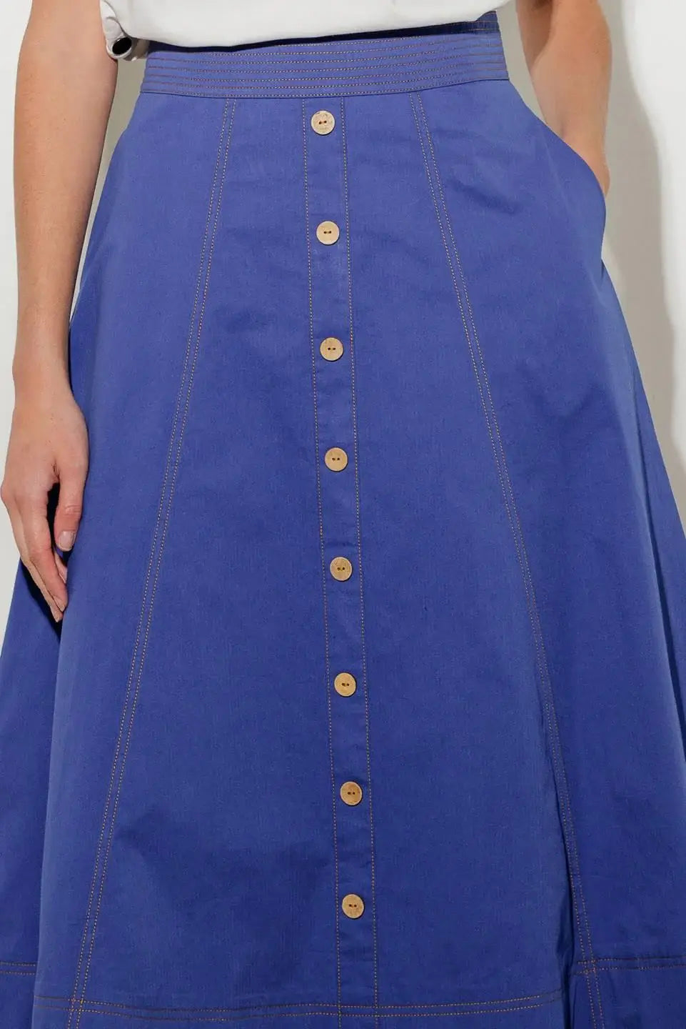 ENCHANTED ELEGANCE MIDI SKIRT - Flying Tomato - Flyclothing LLC